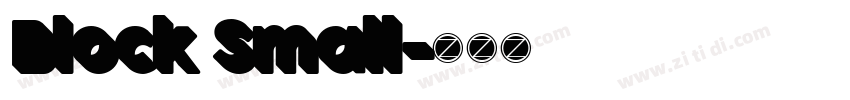 Block Small字体转换